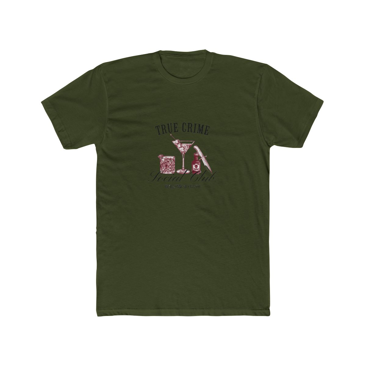 True Crime Social Club T Shirt - Podcast Fan Gift - alternate angle 5, merchandise